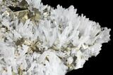 9.1" Cubic Pyrite and Quartz Crystal Association - Peru - #131152-5
